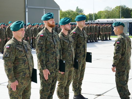 Uroczystość w 1 batalionie łączności w Ciechanowie