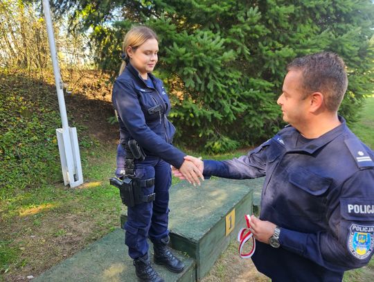 Zdjęcia z zawodów strzeleckich ciechanowskiej policji