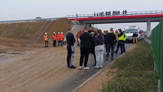 Zdjęcia z symulacji katastrofy drogowej pod Pułtuskiem