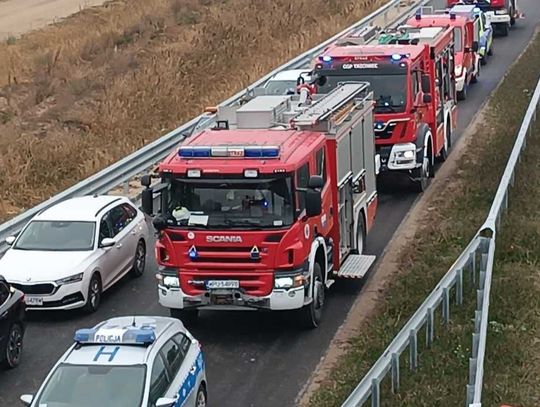 Zdjęcia z symulacji katastrofy drogowej pod Pułtuskiem