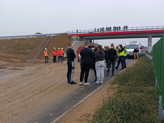 Zdjęcia z symulacji katastrofy drogowej pod Pułtuskiem