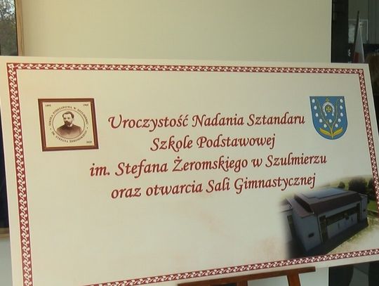 Uroczystośc nadania sztandaru i otwarcia hali sportowej w Szkole Podstawowej w Szulmierzu