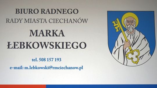 Zdjęcia z otwarcia biura ciechanowskiego radnego miejskiego Marka Łebkowskiego