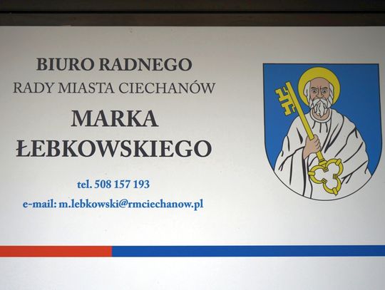 Zdjęcia z otwarcia biura ciechanowskiego radnego miejskiego Marka Łebkowskiego