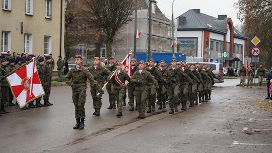 Zdjęcie z uroczystości niepodległościowych w Ciechanowie