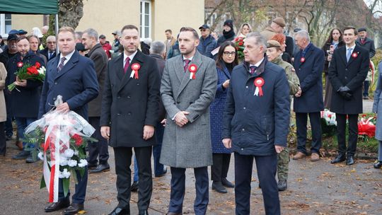 Zdjęcie z uroczystości niepodległościowych w Ciechanowie