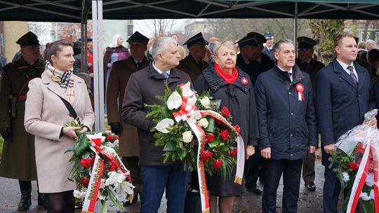 Zdjęcie z uroczystości niepodległościowych w Ciechanowie