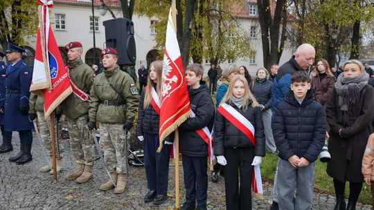 Zdjęcie z uroczystości niepodległościowych w Ciechanowie