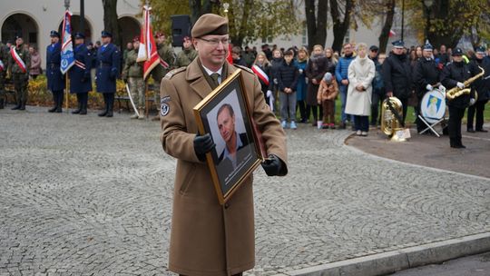 Zdjęcie z uroczystości niepodległościowych w Ciechanowie