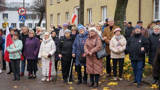 Zdjęcie z uroczystości niepodległościowych w Ciechanowie