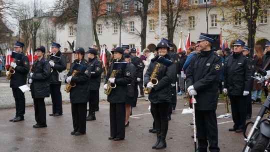 Zdjęcie z uroczystości niepodległościowych w Ciechanowie