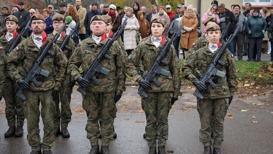 Zdjęcie z uroczystości niepodległościowych w Ciechanowie