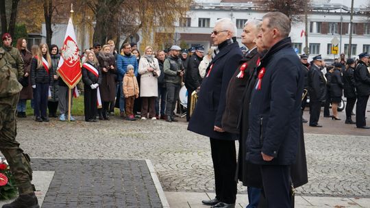 Zdjęcie z uroczystości niepodległościowych w Ciechanowie