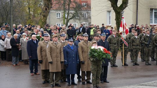 Zdjęcie z uroczystości niepodległościowych w Ciechanowie
