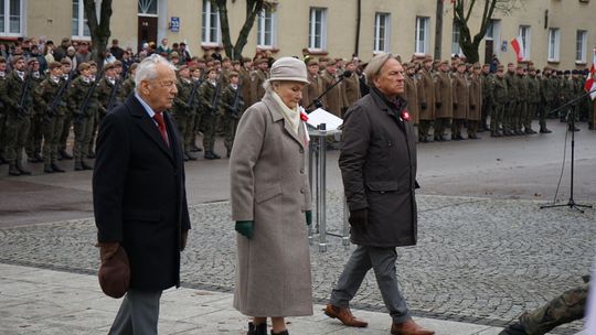 Zdjęcie z uroczystości niepodległościowych w Ciechanowie