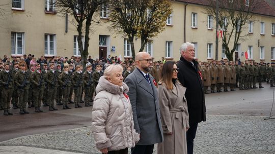 Zdjęcie z uroczystości niepodległościowych w Ciechanowie