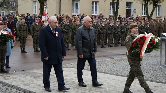 Zdjęcie z uroczystości niepodległościowych w Ciechanowie