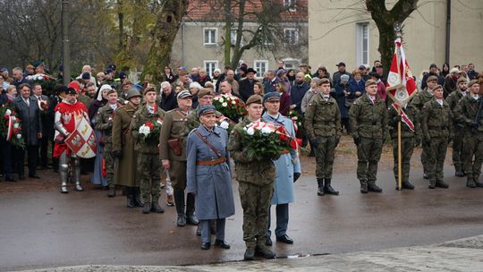Zdjęcie z uroczystości niepodległościowych w Ciechanowie
