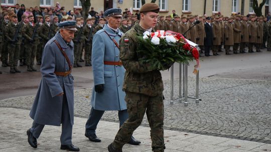 Zdjęcie z uroczystości niepodległościowych w Ciechanowie