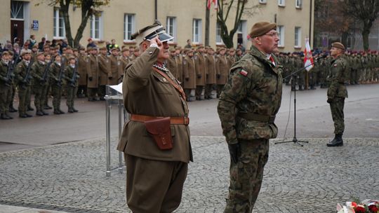 Zdjęcie z uroczystości niepodległościowych w Ciechanowie