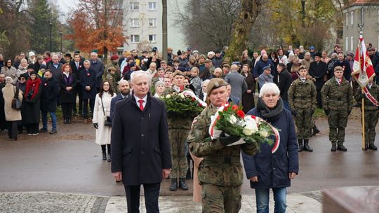 Zdjęcie z uroczystości niepodległościowych w Ciechanowie