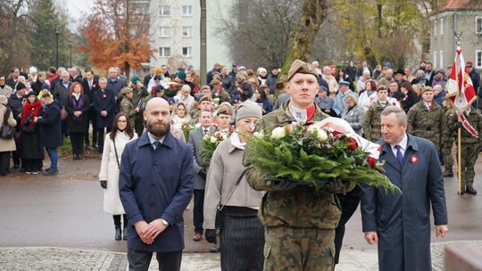 Zdjęcie z uroczystości niepodległościowych w Ciechanowie