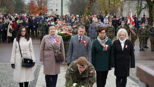 Zdjęcie z uroczystości niepodległościowych w Ciechanowie