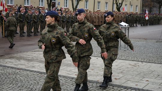Zdjęcie z uroczystości niepodległościowych w Ciechanowie