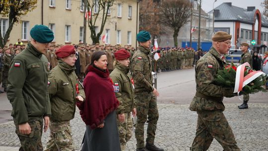 Zdjęcie z uroczystości niepodległościowych w Ciechanowie