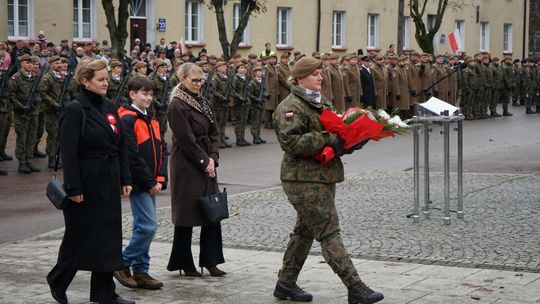 Zdjęcie z uroczystości niepodległościowych w Ciechanowie