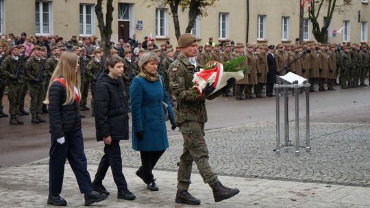 Zdjęcie z uroczystości niepodległościowych w Ciechanowie