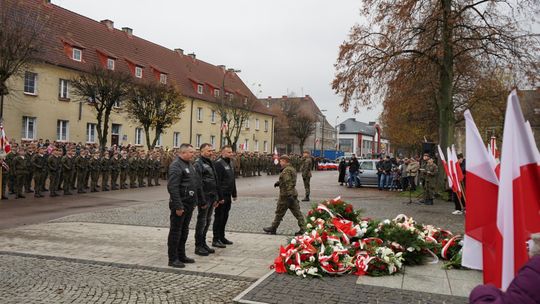 Zdjęcie z uroczystości niepodległościowych w Ciechanowie