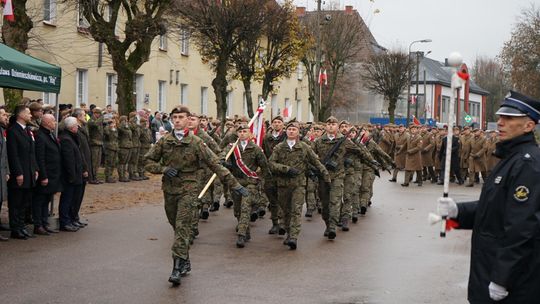 Zdjęcie z uroczystości niepodległościowych w Ciechanowie