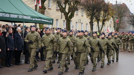 Zdjęcie z uroczystości niepodległościowych w Ciechanowie
