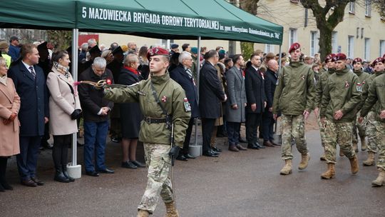Zdjęcie z uroczystości niepodległościowych w Ciechanowie