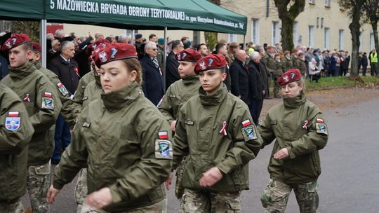 Zdjęcie z uroczystości niepodległościowych w Ciechanowie