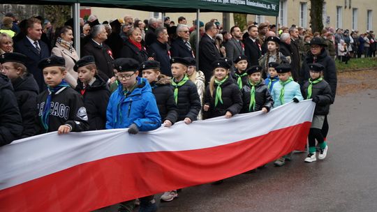 Zdjęcie z uroczystości niepodległościowych w Ciechanowie