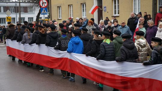 Zdjęcie z uroczystości niepodległościowych w Ciechanowie