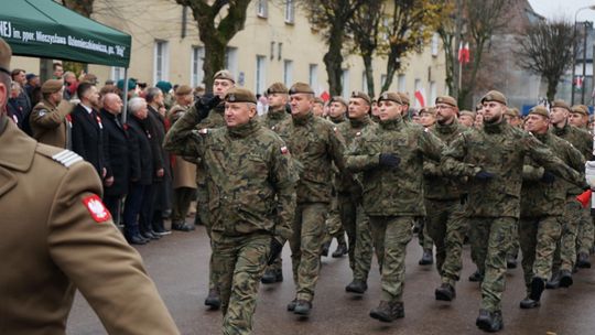 Zdjęcie z uroczystości niepodległościowych w Ciechanowie