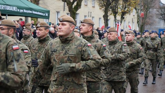 Zdjęcie z uroczystości niepodległościowych w Ciechanowie
