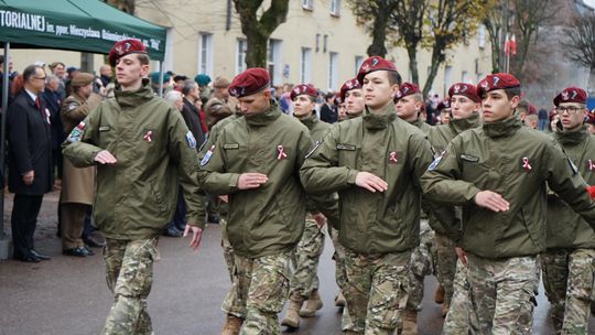 Zdjęcie z uroczystości niepodległościowych w Ciechanowie