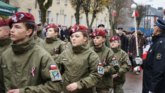 Zdjęcie z uroczystości niepodległościowych w Ciechanowie