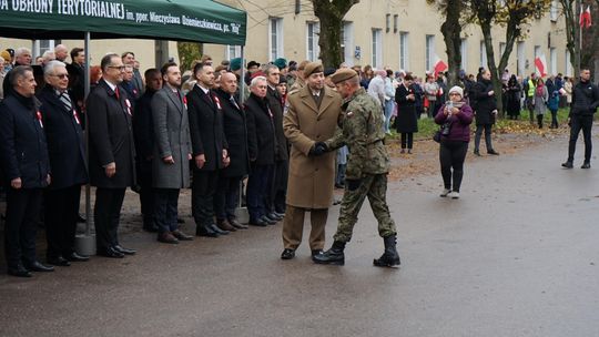 Zdjęcie z uroczystości niepodległościowych w Ciechanowie