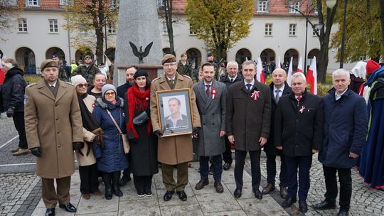 Zdjęcie z uroczystości niepodległościowych w Ciechanowie