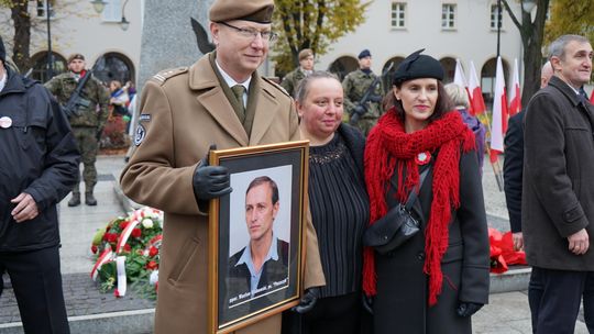 Zdjęcie z uroczystości niepodległościowych w Ciechanowie