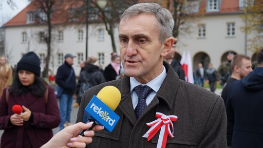 Zdjęcie z uroczystości niepodległościowych w Ciechanowie