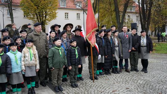 Zdjęcie z uroczystości niepodległościowych w Ciechanowie