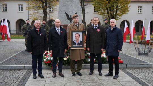 Zdjęcie z uroczystości niepodległościowych w Ciechanowie