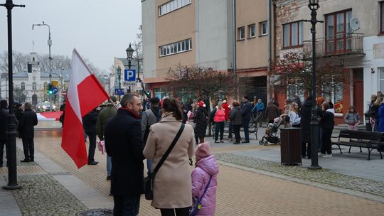 Zdjęcie z uroczystości niepodległościowych w Ciechanowie
