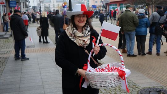 Zdjęcie z uroczystości niepodległościowych w Ciechanowie
